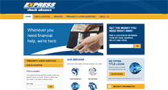 Desktop Screenshot of expresscheckadvance.com