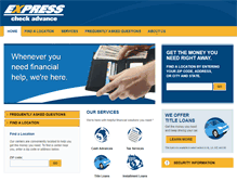 Tablet Screenshot of expresscheckadvance.com